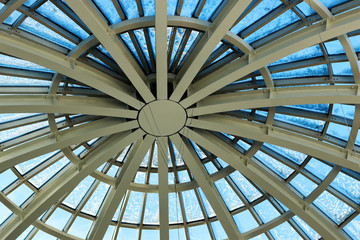 building glass construction roof