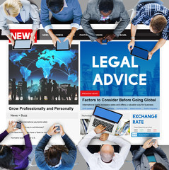 Legal Advice Headline News Feed Concept