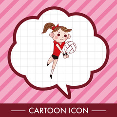 volleyball player theme elements