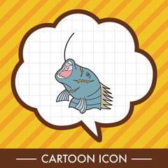 fishing cartoon theme elements