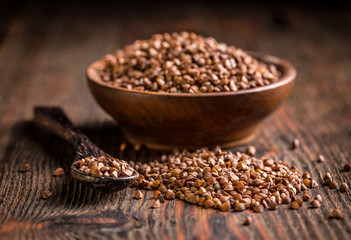 Brown buckwheat groats