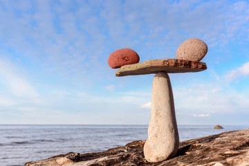 Equipoise of stones