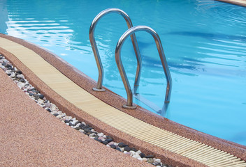 swimming pool with ladder