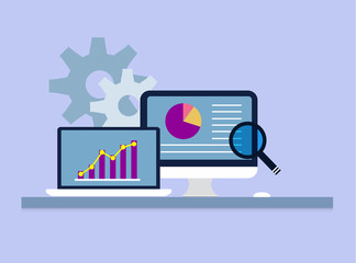 Flat design of SEO