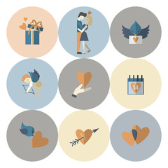 Happy Valentines Day Icons