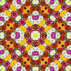 Seamless Flower background for a congratulation, top view.