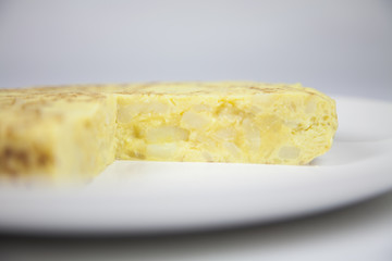 spanish omelette open