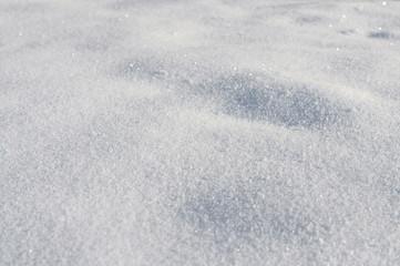 Texture the snow sparkling in the sun