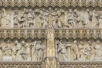 The cathedral of Cologne. Detail from facade