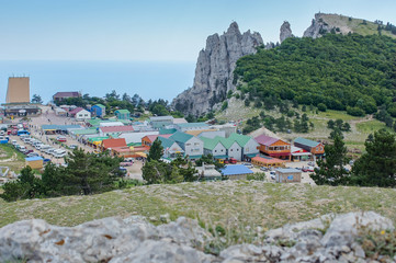 Ai Petri Crimea view of the village and the mountain