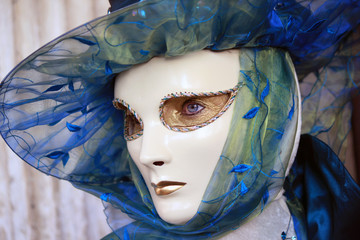 The Venetian carnival tradition is most famous for its distinctive masks. © akturer
