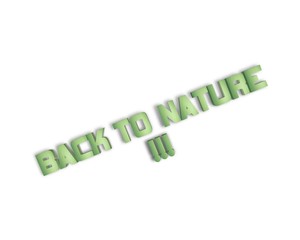 Back to nature 3D Wort