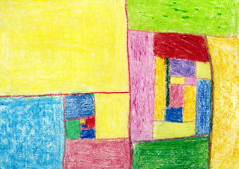Abstract crayon pencils background