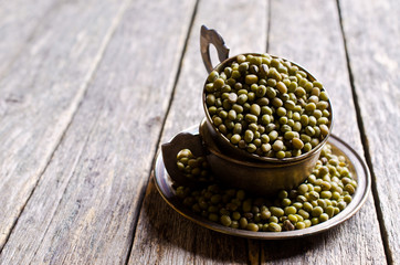Fototapeta na wymiar Green mung beans
