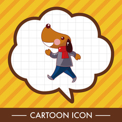 animal dog cartoon theme elements