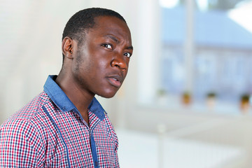 Casual young african man