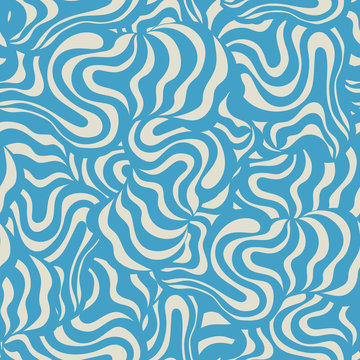 Vector seamless abstract hand-drawn pattern design