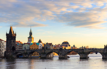 Fototapeta na wymiar Prague, Charles bridge, Czech Republic