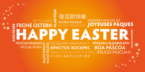 Happy Easter - orange