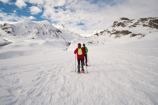 snowshoeing