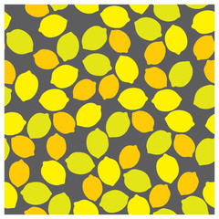 Leaves,fruits and Flowers seamless pattern