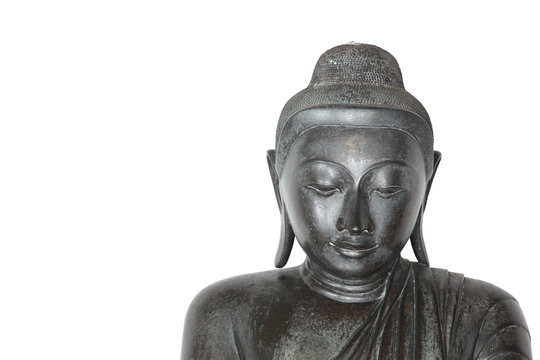 buddha image isolated on white background.
