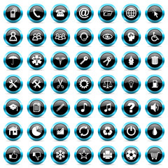 business internet vector icons set 