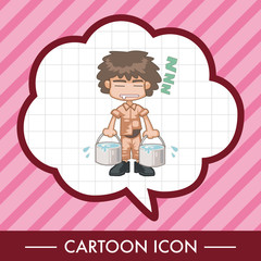 student cartoon theme elements