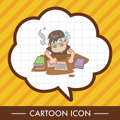 student cartoon theme elements