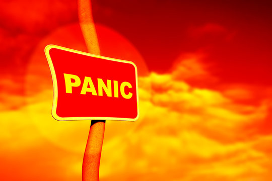 Red Panic sign
