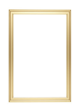 golden frame isolated