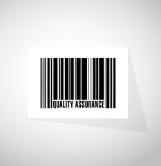 Quality Assurance barcode sign concept