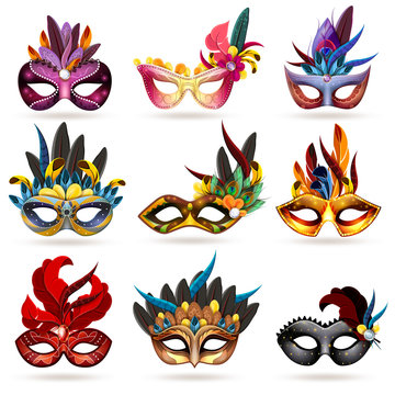  Mask Icons Set 