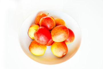 Red apple isolated on white background cutout