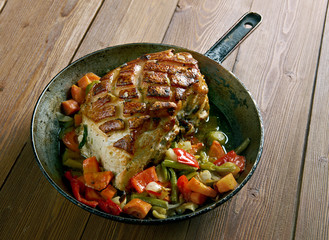 Roast pork with crackling