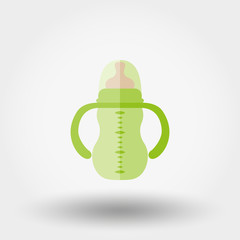 Baby feeding bottle icon.
