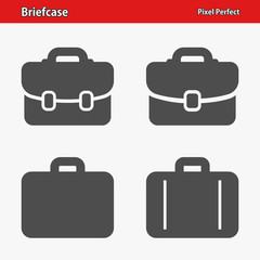 Briefcase Icons. Professional, pixel perfect icons optimized for both large and small resolutions. EPS 8 format.