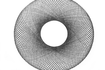 Spirograph drawn abstract geometry