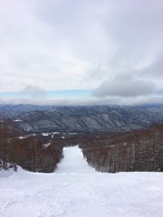 Snowy downhill