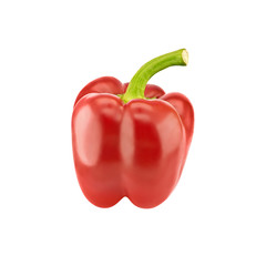 Red pepper isolated on white background. Healthy food concept