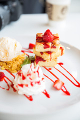 strawberry butter cake