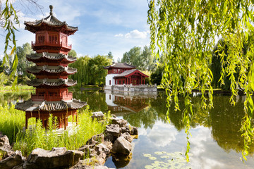 Fototapeta premium Giardini del mondo, Giardino Orientale, Berlino