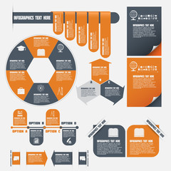 Infographic design elements - learning and education. Vector EPS 10
