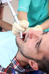 The concept of healthy teeth.