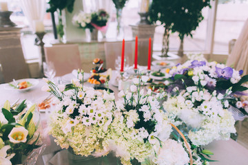 Table set for wedding or event party