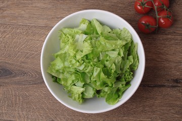 Fresh healthy lettuce salad