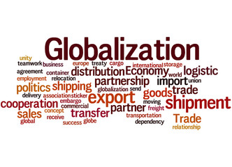 Globalization, word cloud concept 3