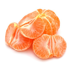 Peeled tangerine