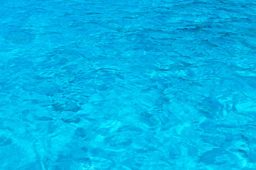 Blue sea surface with waves