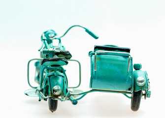 Decorative old motorcycle